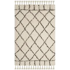 CASABLANCA, IVORY / BROWN, 4' X 6', Area Rug, CSB725A-4