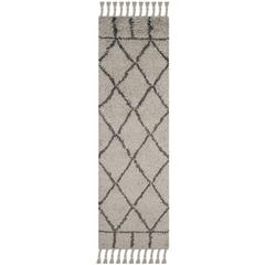 CASABLANCA, GREY / DARK GREY, 2'-3" X 8', Area Rug