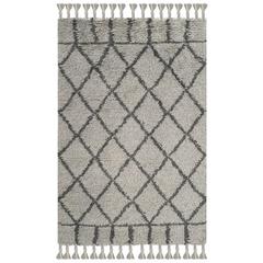 CASABLANCA, GREY / DARK GREY, 4' X 6', Area Rug