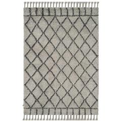 CASABLANCA, GREY / DARK GREY, 6' X 9', Area Rug