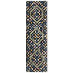 CASABLANCA, BLUE / GOLD, 2'-3" X 8', Area Rug