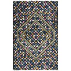 CASABLANCA, BLUE / GOLD, 4' X 6', Area Rug