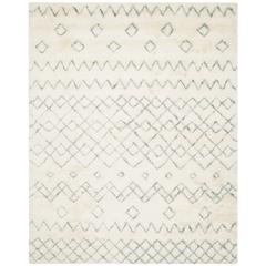 CASABLANCA, IVORY / BLUE, 10' X 14', Area Rug