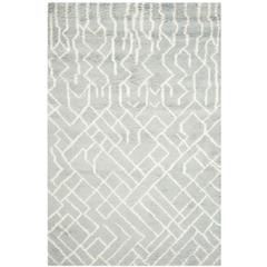 CASABLANCA, BLUE / IVORY, 4' X 6', Area Rug, CSB810A-4