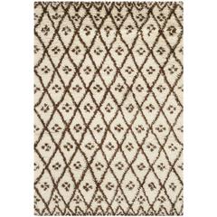 CASABLANCA, IVORY / DARK BROWN, 4' X 6', Area Rug, CSB839A-4