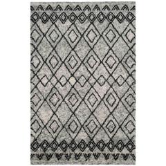 CASABLANCA, GREY / CHARCOAL, 5' X 8', Area Rug