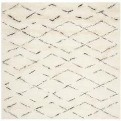 CASABLANCA, IVORY / BROWN, 6' X 6' Square, Area Rug