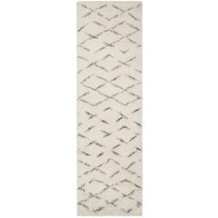 CASABLANCA, IVORY / GREY, 2'-3" X 8', Area Rug, CSB847B-28