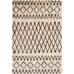 CASABLANCA, IVORY / DARK BROWN, 4' X 6', Area Rug, CSB851A-4