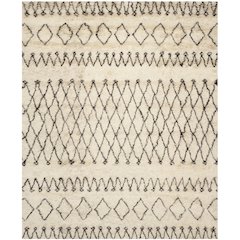 CASABLANCA, IVORY / DARK BROWN, 8' X 10', Area Rug, CSB851A-8