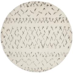 CASABLANCA, IVORY / GREY, 6' X 6' Round, Area Rug, CSB851B-6R