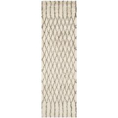 CASABLANCA, IVORY / GREY, 2'-3" X 8', Area Rug, CSB860A-28