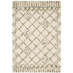 CASABLANCA, IVORY / GREEN, 4' X 6', Area Rug
