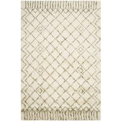 CASABLANCA, IVORY / GREEN, 6' X 9', Area Rug