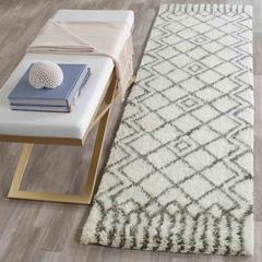CASABLANCA, IVORY / GREY, 2'-3" X 8', Area Rug, CSB894C-28