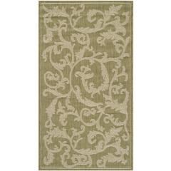 COURTYARD, OLIVE / NATURAL, 2'-7" X 5', Area Rug, CY2653-1E06-3