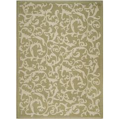 COURTYARD, OLIVE / NATURAL, 8' X 11', Area Rug, CY2653-1E06-8
