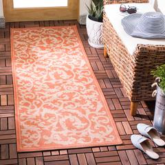COURTYARD, TERRACOTTA / NATURAL, 2' X 3'-7", Area Rug, CY2653-3202-2