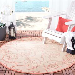 COURTYARD, NATURAL / TERRA, 5'-3" X 7'-7", Area Rug, CY2665-3201-5