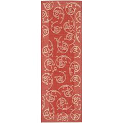 COURTYARD, RED / NATURAL, 2'-3" X 6'-7", Area Rug, CY2665-3707-27