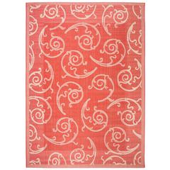 COURTYARD, RED / NATURAL, 8' X 11', Area Rug, CY2665-3707-8