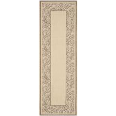 COURTYARD, NATURAL / BROWN, 6'-7" X 6'-7" Round, Area Rug, CY2666-3001-7R