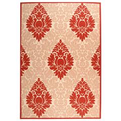COURTYARD, NATURAL / RED, 2' X 3'-7", Area Rug, CY2714-3701-2