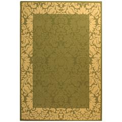 COURTYARD, OLIVE / NATURAL, 6'-7" X 6'-7" Square, Area Rug, CY2727-1E06-7SQ