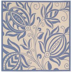 COURTYARD, NATURAL / BLUE, 8' X 11', Area Rug, CY2961-3101-8