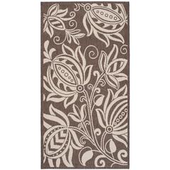 COURTYARD, CHOCOLATE / NATURAL, 2'-7" X 5', Area Rug, CY2961-3409-3