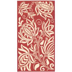 COURTYARD, RED / NATURAL, 2'-7" X 5', Area Rug, CY2961-3707-3