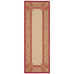 COURTYARD, NATURAL / RED, 2'-3" X 6'-7", Area Rug, CY2965-3701-27