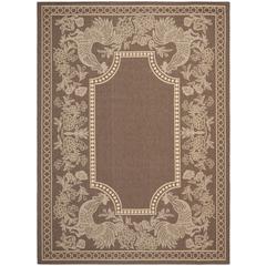 COURTYARD, CHOCOLATE / NATURAL, 8' X 11', Area Rug, CY3305-3409-8