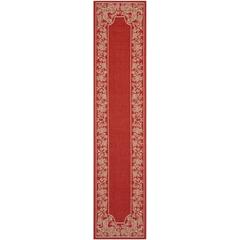 COURTYARD, RED / NATURAL, 2'-3" X 10', Area Rug, CY3305-3707-210