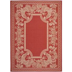 COURTYARD, RED / NATURAL, 8' X 11', Area Rug, CY3305-3707-8