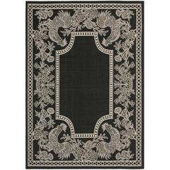 COURTYARD, BLACK / SAND, 4' X 5'-7", Area Rug, CY3305-3908-4