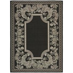 COURTYARD, BLACK / SAND, 8' X 11', Area Rug, CY3305-3908-8