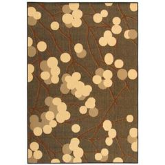COURTYARD, BLACK NATURAL / BROWN, 4' X 5'-7", Area Rug, CY4037D-4