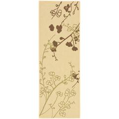 COURTYARD, NATURAL / OLIVE, 2'-3" X 10', Area Rug, CY4038A-210
