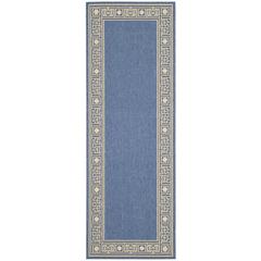 COURTYARD, BLUE / BEIGE, 2'-3" X 6'-7", Area Rug, CY5143C-27