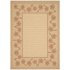 COURTYARD, IVORY / RUST, 8' X 11', Area Rug