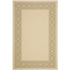 COURTYARD, CREAM / GREEN, 4' X 5'-7", Area Rug, CY6003-14-4