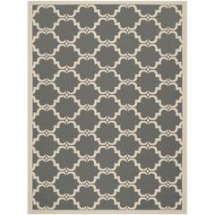 COURTYARD, ANTHRACITE / BEIGE, 8' X 11', Area Rug, CY6009-246-8