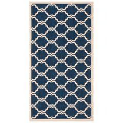 COURTYARD, NAVY / BEIGE, 2'-7" X 5', Area Rug, CY6009-268-3
