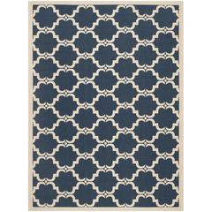 COURTYARD, NAVY / BEIGE, 8' X 11', Area Rug, CY6009-268-8