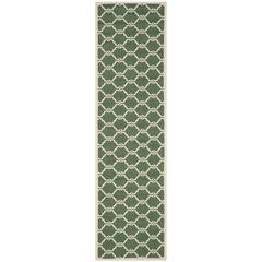 COURTYARD, DARK GREEN / BEIGE, 2'-3" X 8', Area Rug, CY6009-332-28