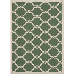 COURTYARD, DARK GREEN / BEIGE, 4' X 5'-7", Area Rug, CY6009-332-4