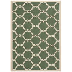 COURTYARD, DARK GREEN / BEIGE, 5'-3" X 7'-7", Area Rug, CY6009-332-5