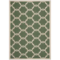 COURTYARD, DARK GREEN / BEIGE, 6'-7" X 9'-6", Area Rug, CY6009-332-6