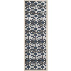 COURTYARD, NAVY / BEIGE, 2'-3" X 6'-7", Area Rug, CY6015-268-27
